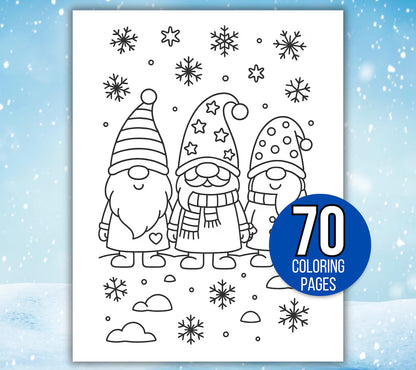 Winter Coloring Pages, Winter Coloring Book- ColorCrafterKids