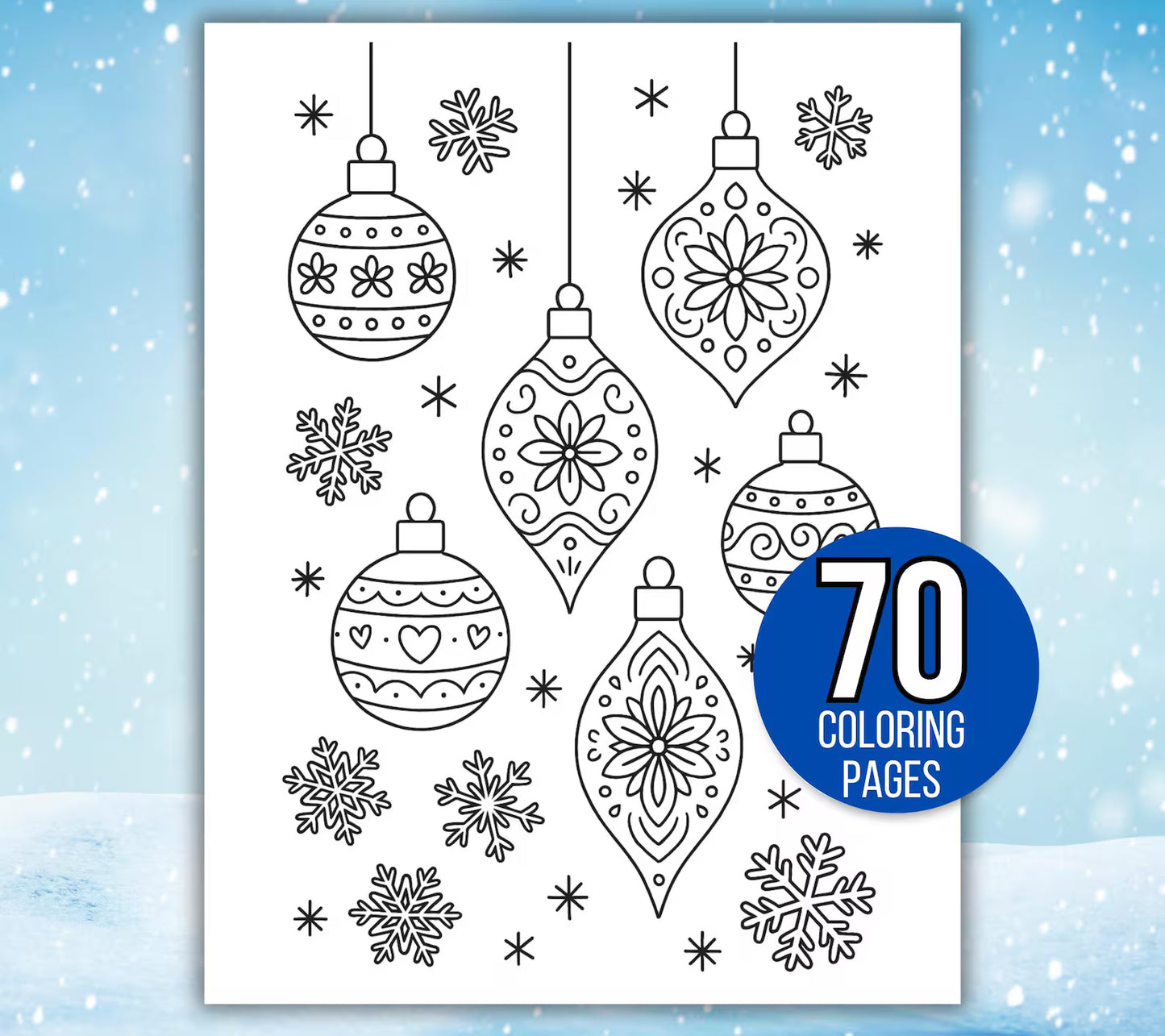 Winter Coloring Pages, Winter Coloring Book- ColorCrafterKids