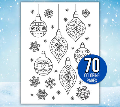 Winter Coloring Pages, Winter Coloring Book- ColorCrafterKids