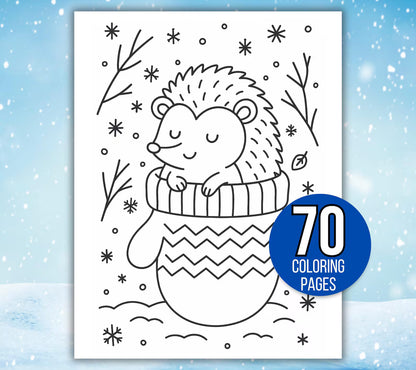 Winter Coloring Pages, Winter Coloring Book- ColorCrafterKids