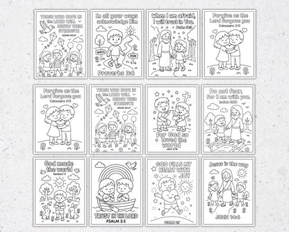Bible Versus Coloring Pages For Kids- ColorCrafterKids