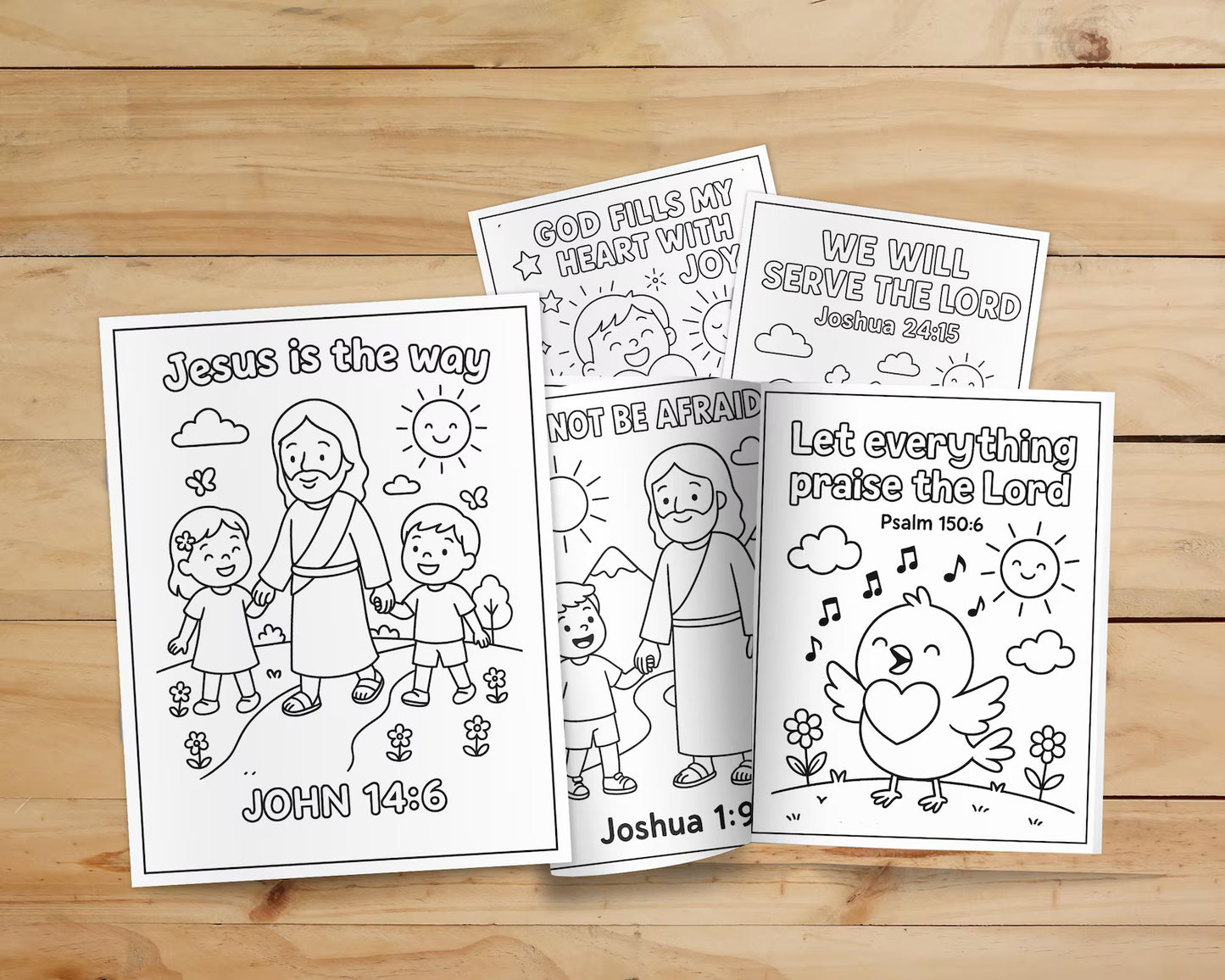 Bible Versus Coloring Pages For Kids- ColorCrafterKids