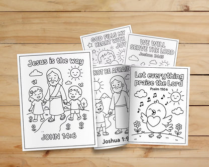 Bible Versus Coloring Pages For Kids- ColorCrafterKids