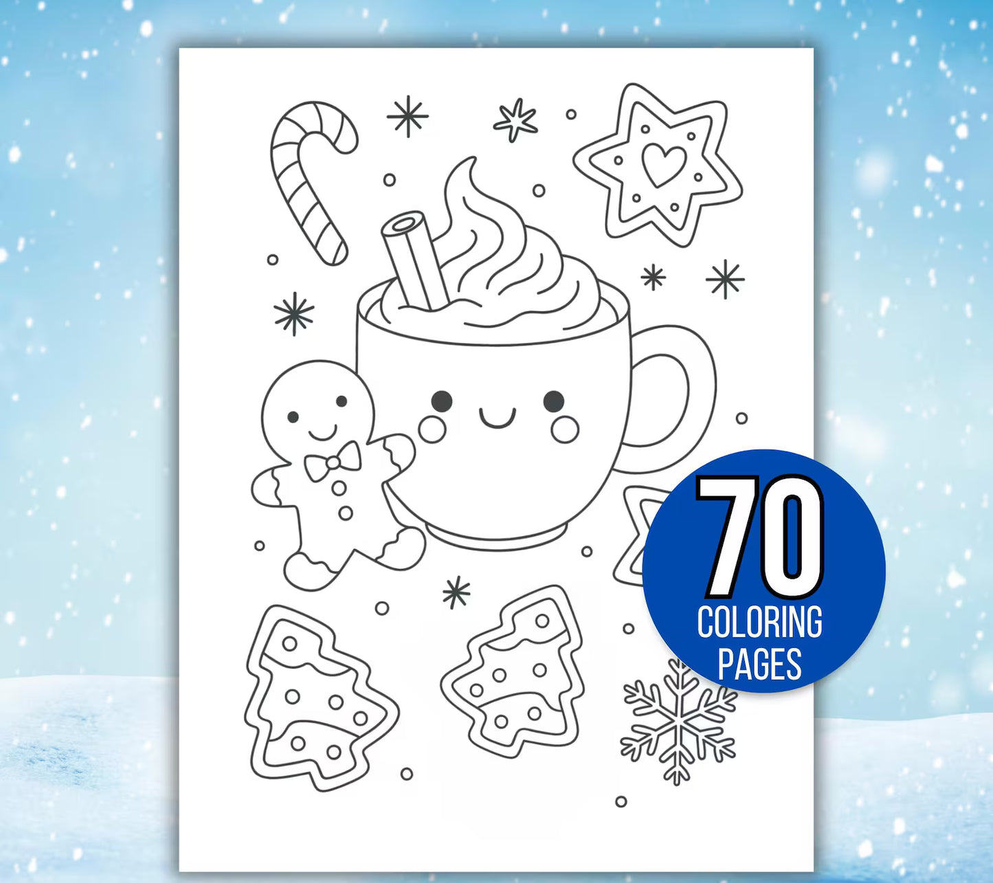 Winter Coloring Pages, Winter Coloring Book- ColorCrafterKids